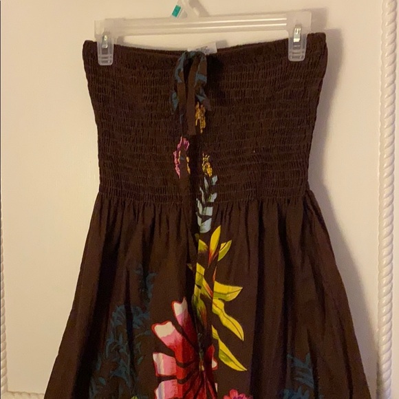 Strapless floral dress - Picture 1 of 3